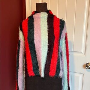Blank NYC Multicolor Striped Turtleneck Sweater